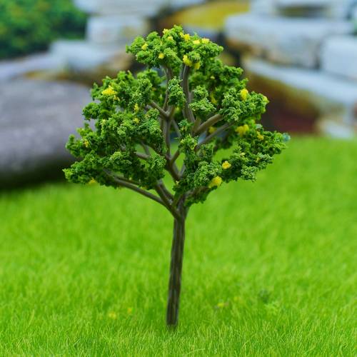 Gift To Love | Artificial Miniature Tree Green & Yellow 1 Pcs | Code : 018-100GY
