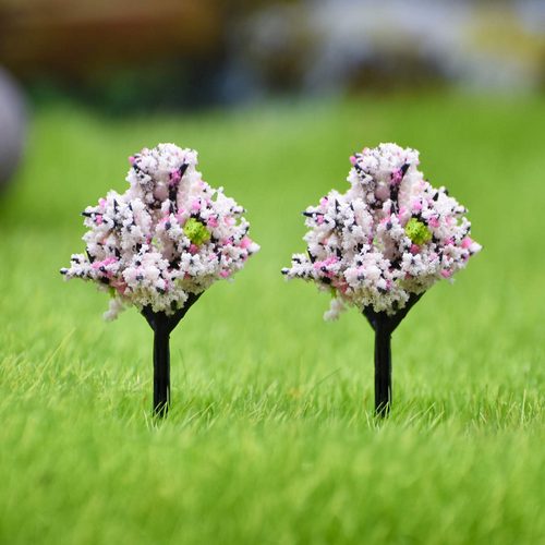 Gift To Love | Artificial Miniature Two Tone Baby Pink Tree 2 Pcs | Code : 018-40TT