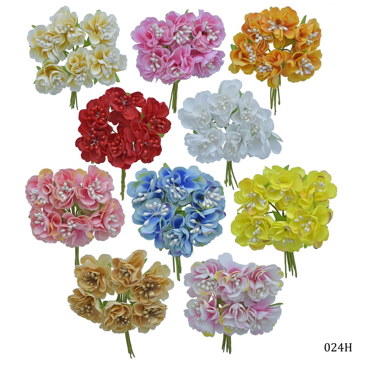 Gift To Love | Art Cloth Flower | Pcs : 60 Pcs | Code : 024H