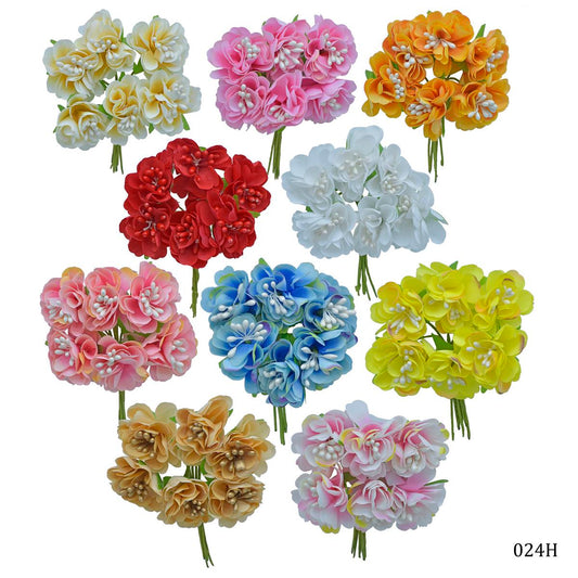 Gift To Love | Art Cloth Flower | Pcs : 60 Pcs | Code : 024H