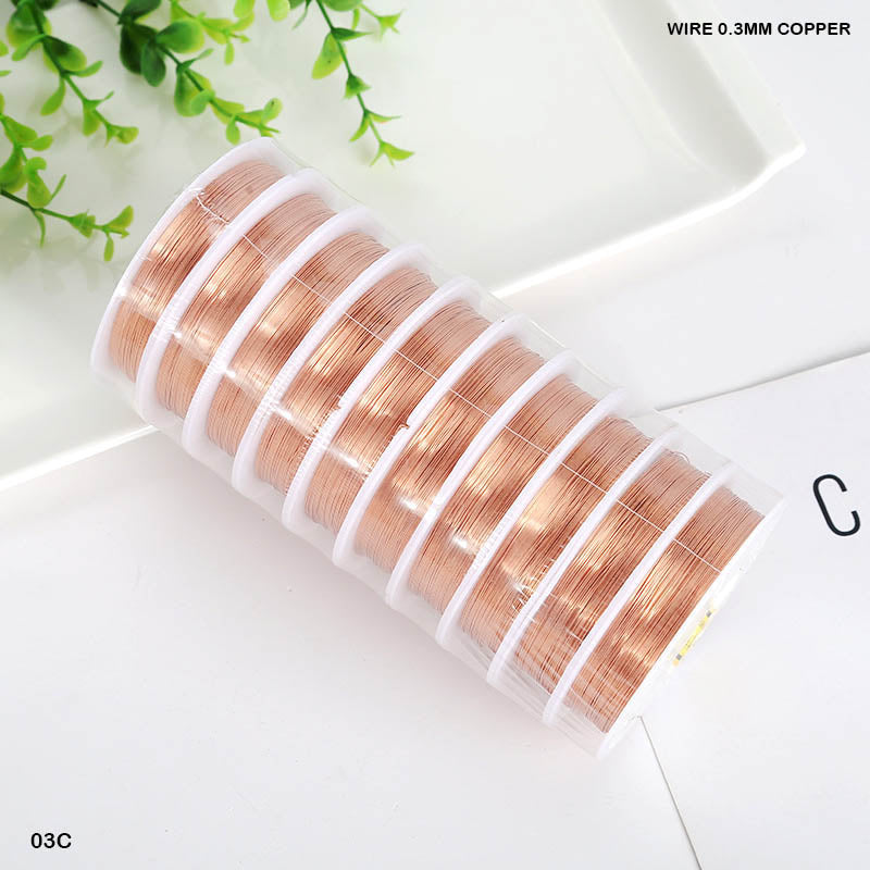 WIRE 0.3MM COPPER (10 ROLL) (03C) - GIFT TO LOVE