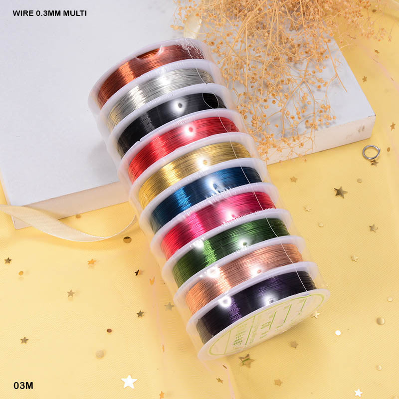 WIRE 0.3MM MULTI (10 ROLL) (03M) - GIFT TO LOVE