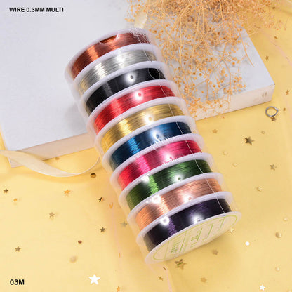 WIRE 0.3MM MULTI (10 ROLL) (03M) - GIFT TO LOVE