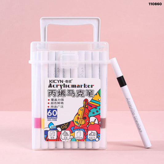 Gift To Love | Acrylic Marker 60 Colors BOX | Code : 110860