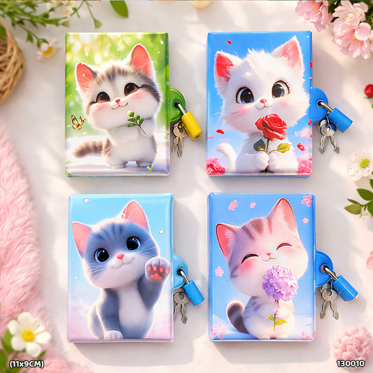 Gift To Love | Lock Diary | Size : 11 X 9 Cm | Code : 130010