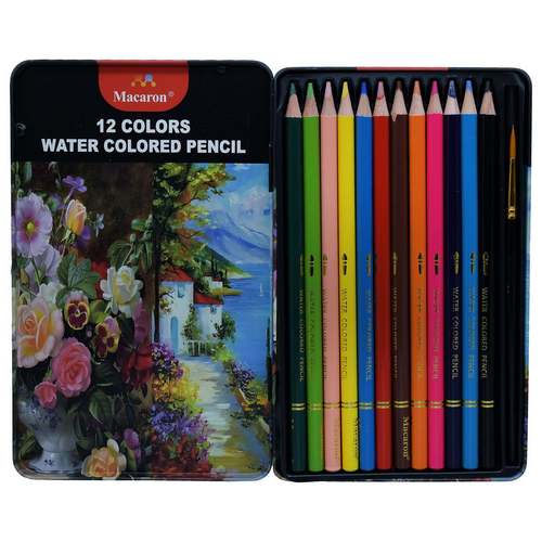 Gift To Love | Macaron Water Color Pencils Lead 3.3mm 12 Pcs | Code : 1990-185