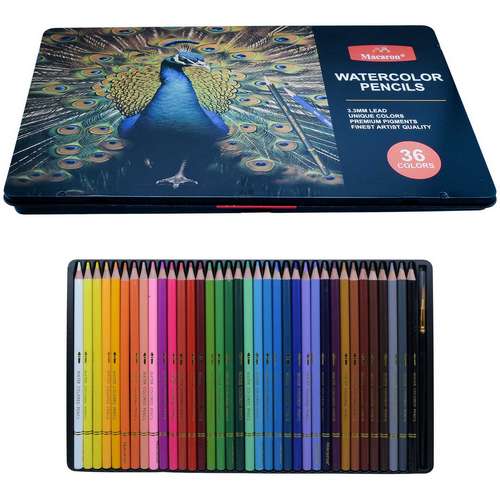 Gift To Love | Macaron Water Color Pencils Lead 3.3mm 36 Pcs | Code : 1990-187