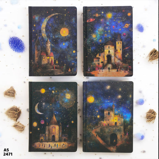 Gift To Love | Cosmic Town Notes Notebook | Size : A5 | Code : 2471