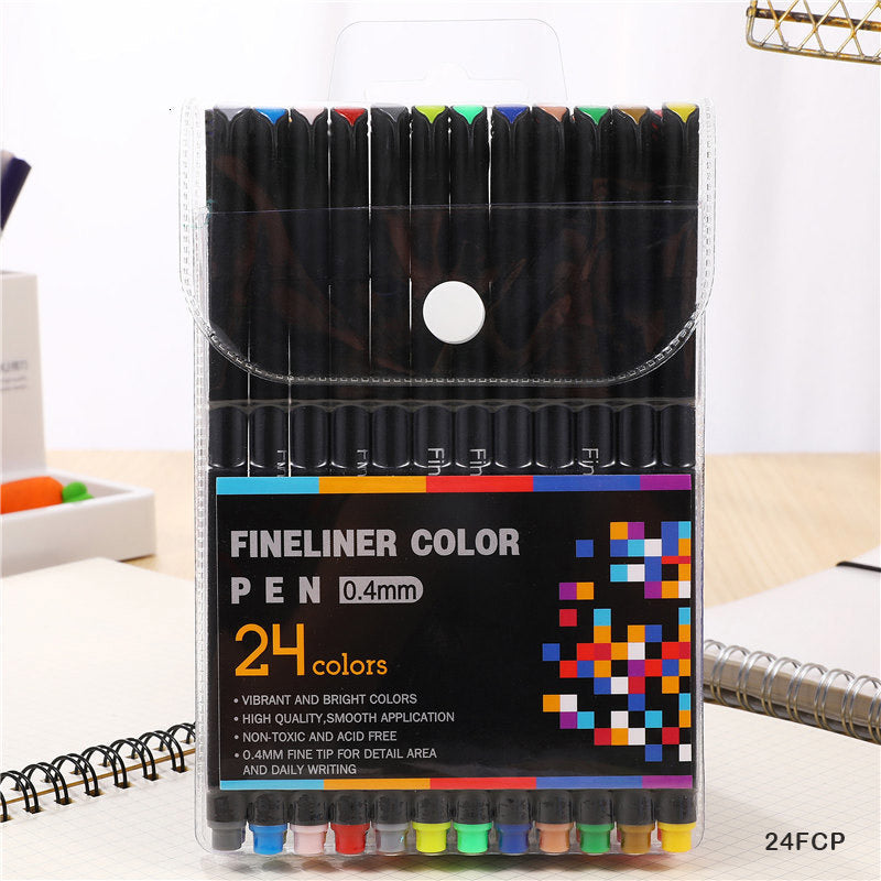Gift To Love | Fineliner Color Pen | Size : 0.4 Mm | Pcs : 24 Pcs | Code : 24FCP