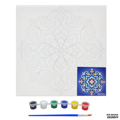 Gift To Love | DIY Canvas Board Premarked | Size : 25 X 25 Cm | Code : 2525DIY