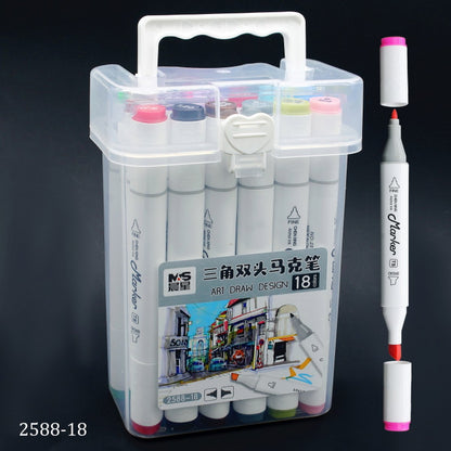 Gift To Love | Touch Marker 2 In 1 Pen Set With Box | Pcs : 18 Pcs | Code : 2588-18