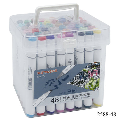 Gift To Love | Touch Marker 2 In 1 Pen Set With Box | Pcs : 48 Pcs | Code : 2588-48