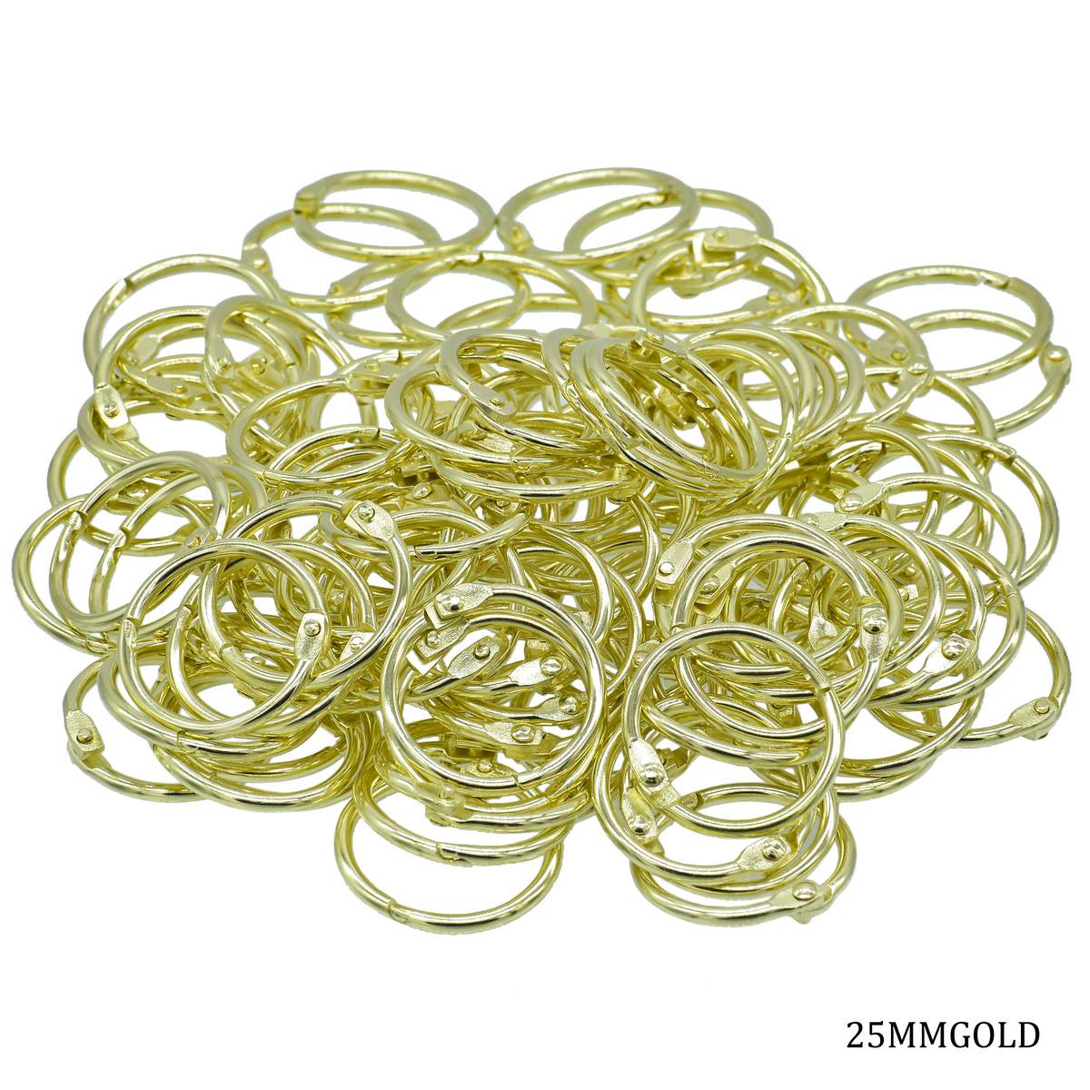 Gift To Love | Book Ring | Color : Golden | Size : 25 Mm | Pcs : 200 Pcs | Code : 25MMGOLD