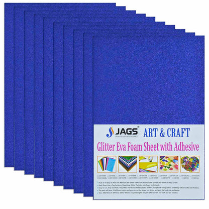 Gift To Love | A4 Glitter Foam Sheet With Sticker | Color : Navy Blue | Code : 26164BL