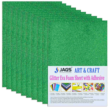Gift To Love | A4 Glitter Foam Sheet With Sticker | Color : Light Green | Code : 26164LGN