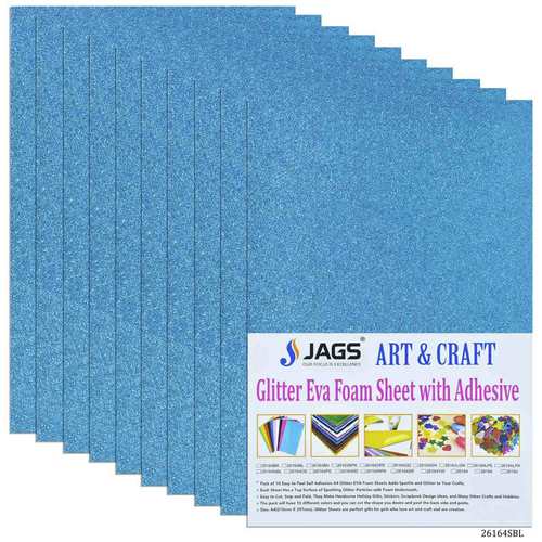 Gift To Love | A4 Glitter Foam Sheet With StickerSky Blue | Code : 26164SBL