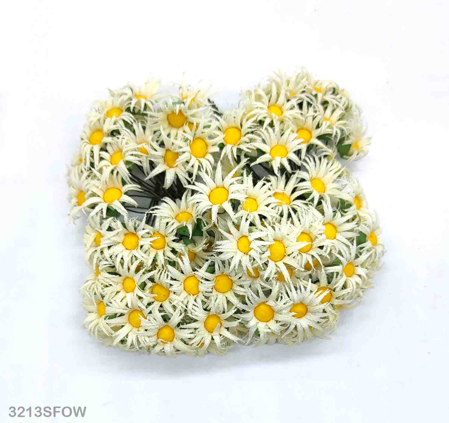 Gift To Love | Cloth Sunflower | Color : Off White | Pcs : 100 Pcs | Code : 3213SFOW