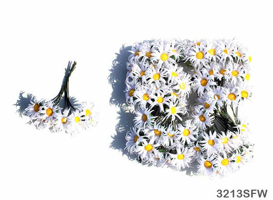 Gift To Love | Cloth Sunflower | Color : White | Pcs : 100 Pcs | Code : 3213SFW