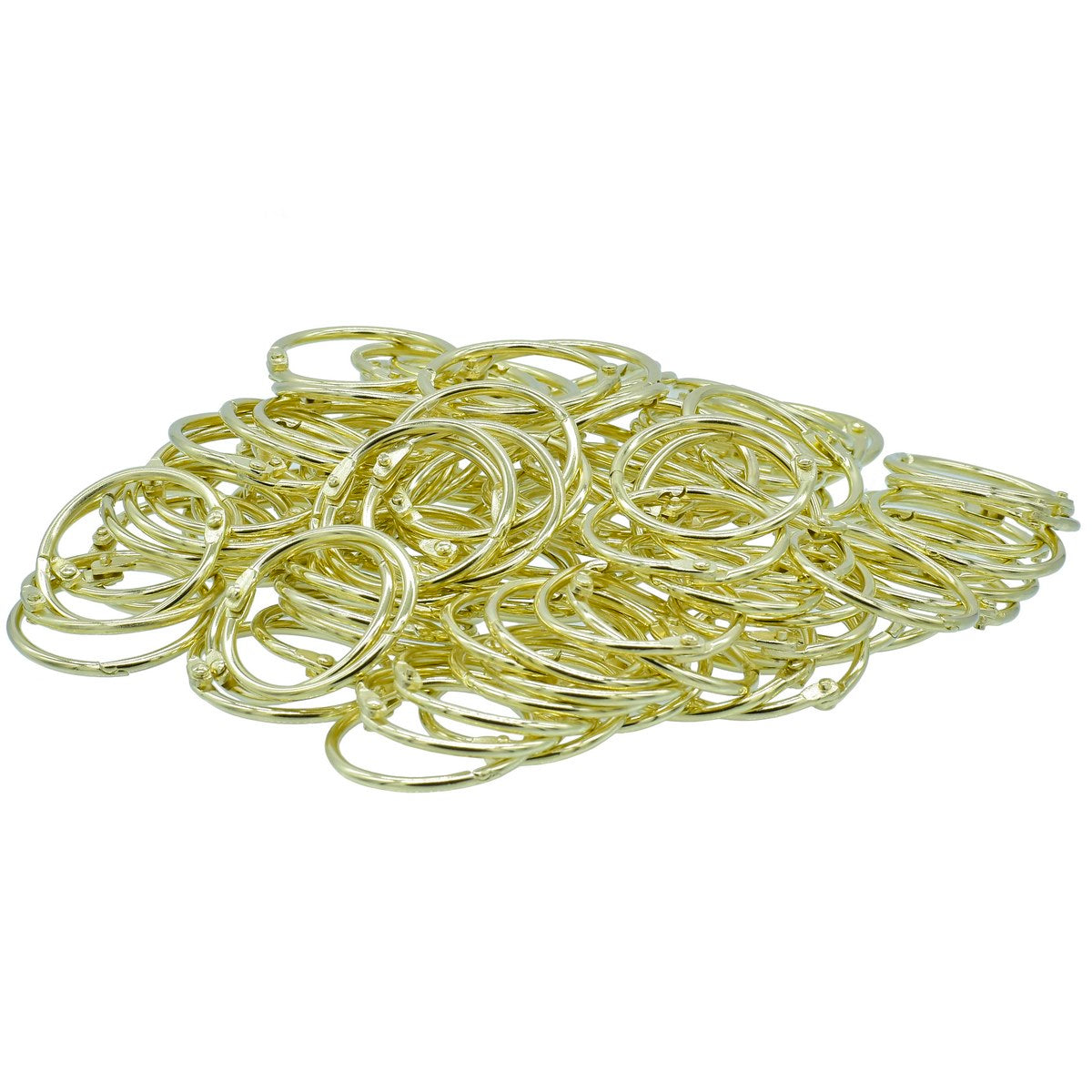गिफ्ट टू लव | बुक रिंग | रंग : गोल्डन | आकार : 32 एमएम | नग : 100 नग | कोड : 32MMGOLD