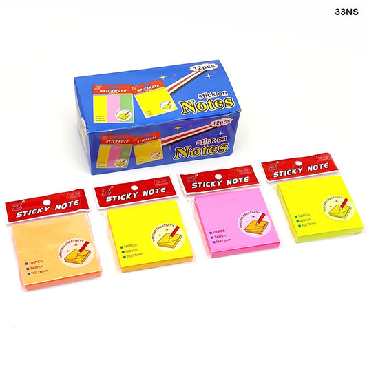Gift To Love | Sticky Notes | Color : Neon | Size : 3X3 | Code : 33NS