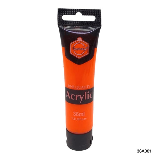 Gift To Love | Acrylic Paint Tube | Color : Orange | Size : 36 Ml | Code : 36A001