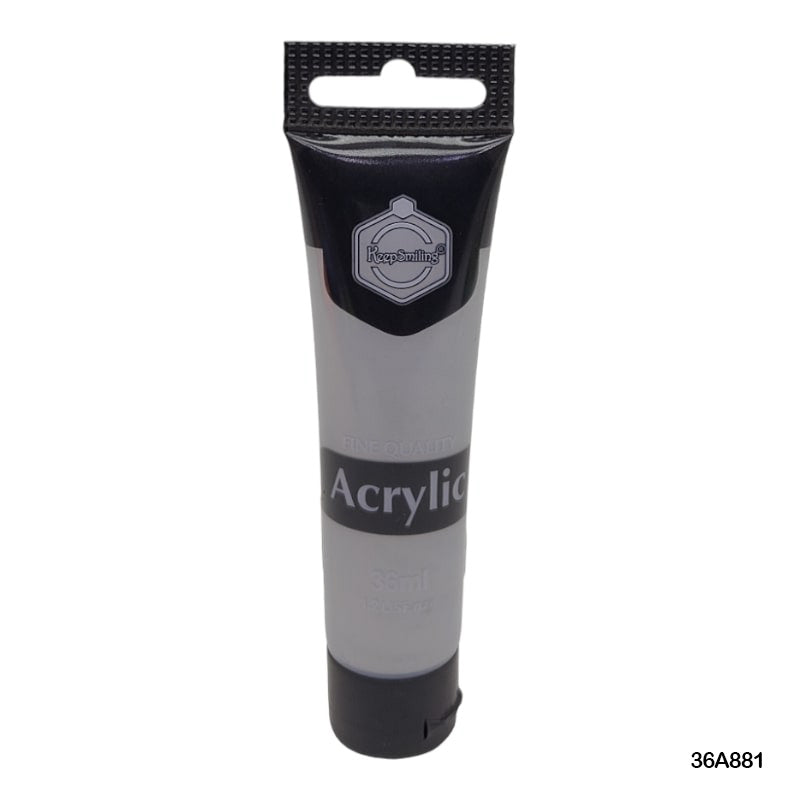 Gift To Love | Acrylic Paint Tube | Color : Shiny Grey | Size : 36 Ml | Code : 36A881