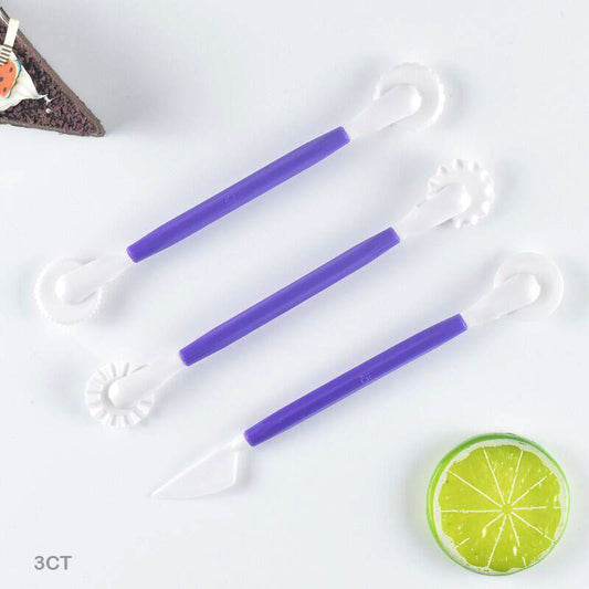 Gift To Love | 3Pc Plastic Clay Tool 2Side (3Ct) | Pcs : 3Pc | Code : 3CT