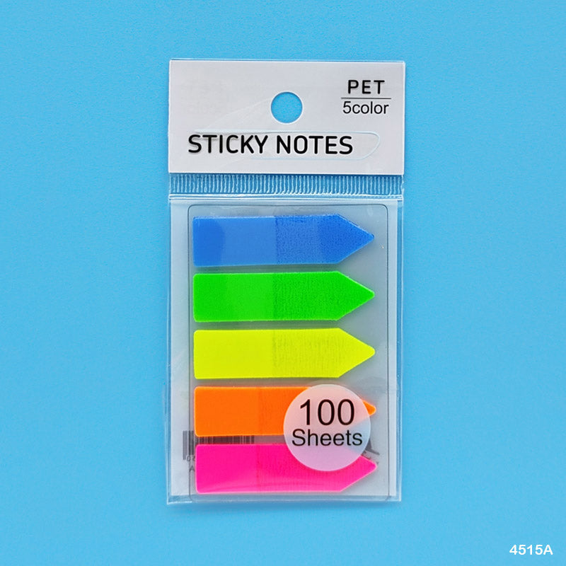 Gift To Love | Sticky Notes Arrow | Color : Neon | Size : 12 X 45 Mm | Pcs : 5 Pcs | Code : 4515A