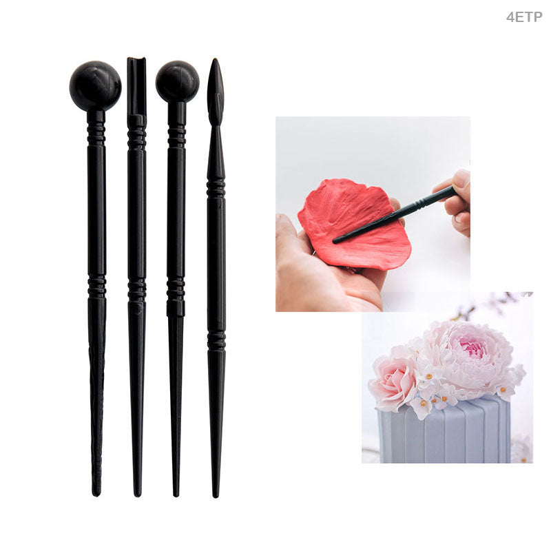 4PC EMBOSS TOOL PLASTIC BLK (4ETP) - GIFT TO LOVE