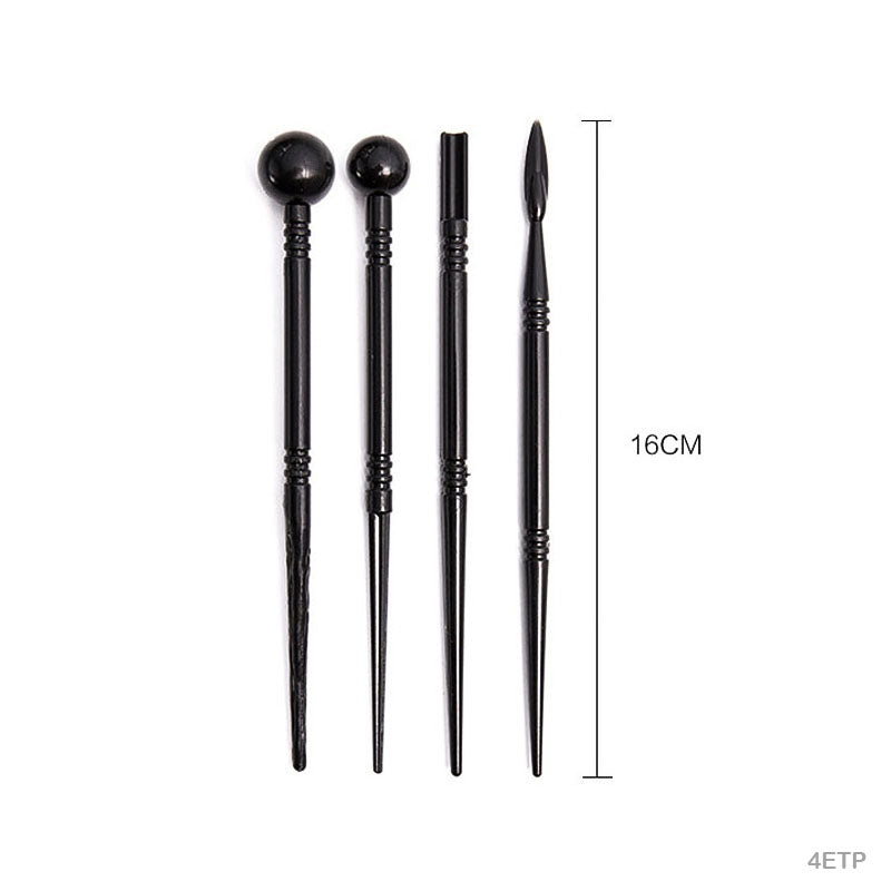 4PC EMBOSS TOOL PLASTIC BLK (4ETP) - GIFT TO LOVE
