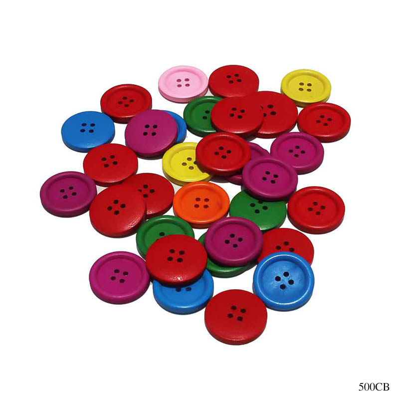 Gift To Love | Button Colored Big | Size : 25 Mm | Pcs : 500 Gm | Code : 500CB