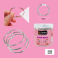 Gift To Love | Book Ring | Color : Silver | Size : 50 Mm | Pcs : 60 Pcs | Code : 50MM
