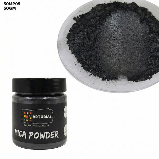Gift To Love | Mica Pearl Powder | Color : Black | Size : 50 Gm | Code : 50MP05