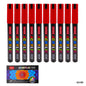 Gift To Love | Acrylic Paint Marker | Color : Red | Size : 4 Mm | Pcs : 10 Pcs | Code : 5510R