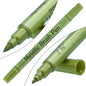 Gift To Love | Brush Metallic Pen Twin Tip Yellow Green | Code : 562S-YGN