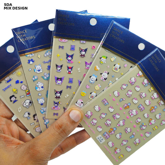 Gift To Love | 5D Creative Nail Stickers | Code : 5DA