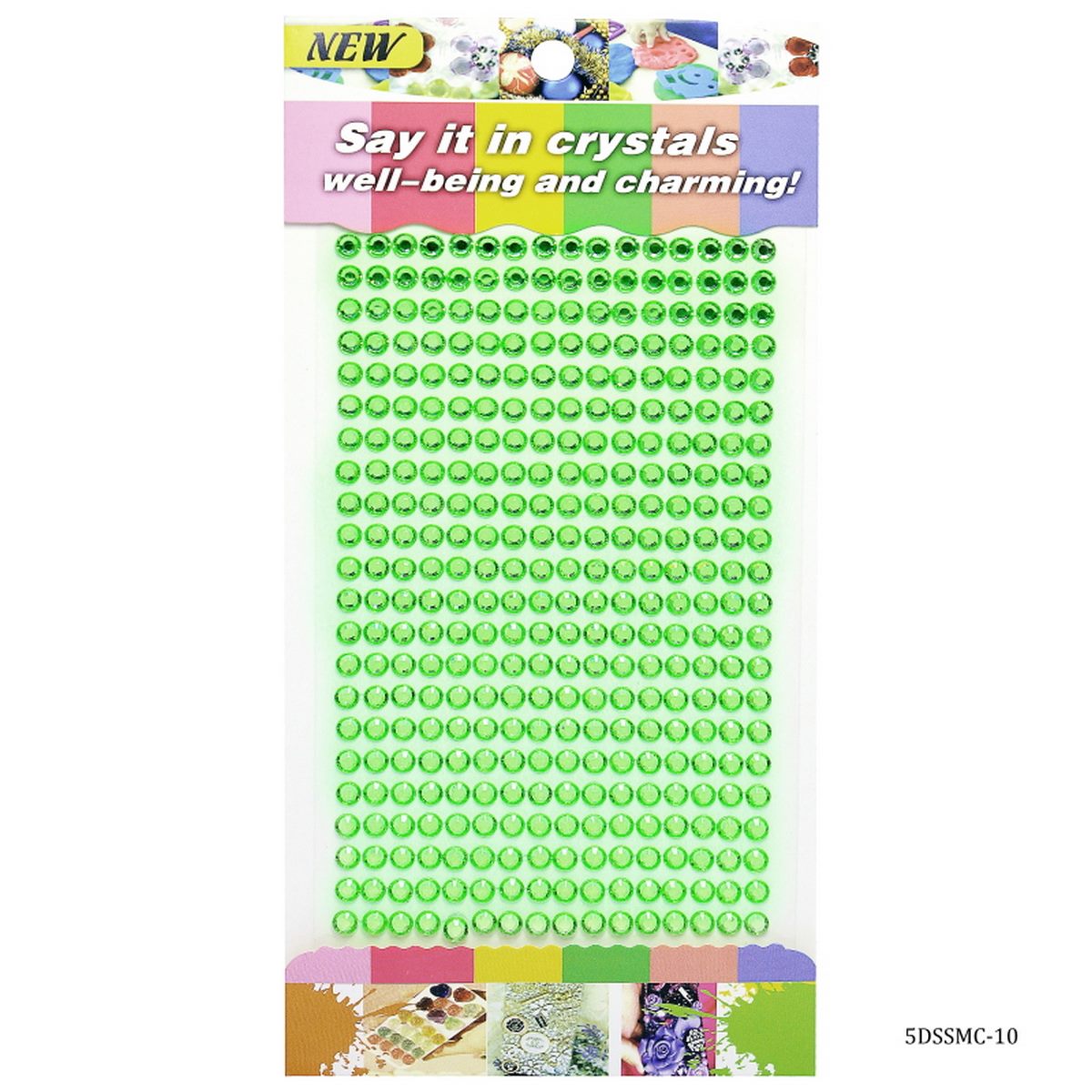Gift To Love | Sticker Diamond | Color : Green | Size : 5 Mm | Code : 5DSSMC-10