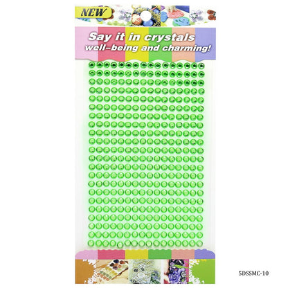 Gift To Love | Sticker Diamond | Color : Green | Size : 5 Mm | Code : 5DSSMC-10