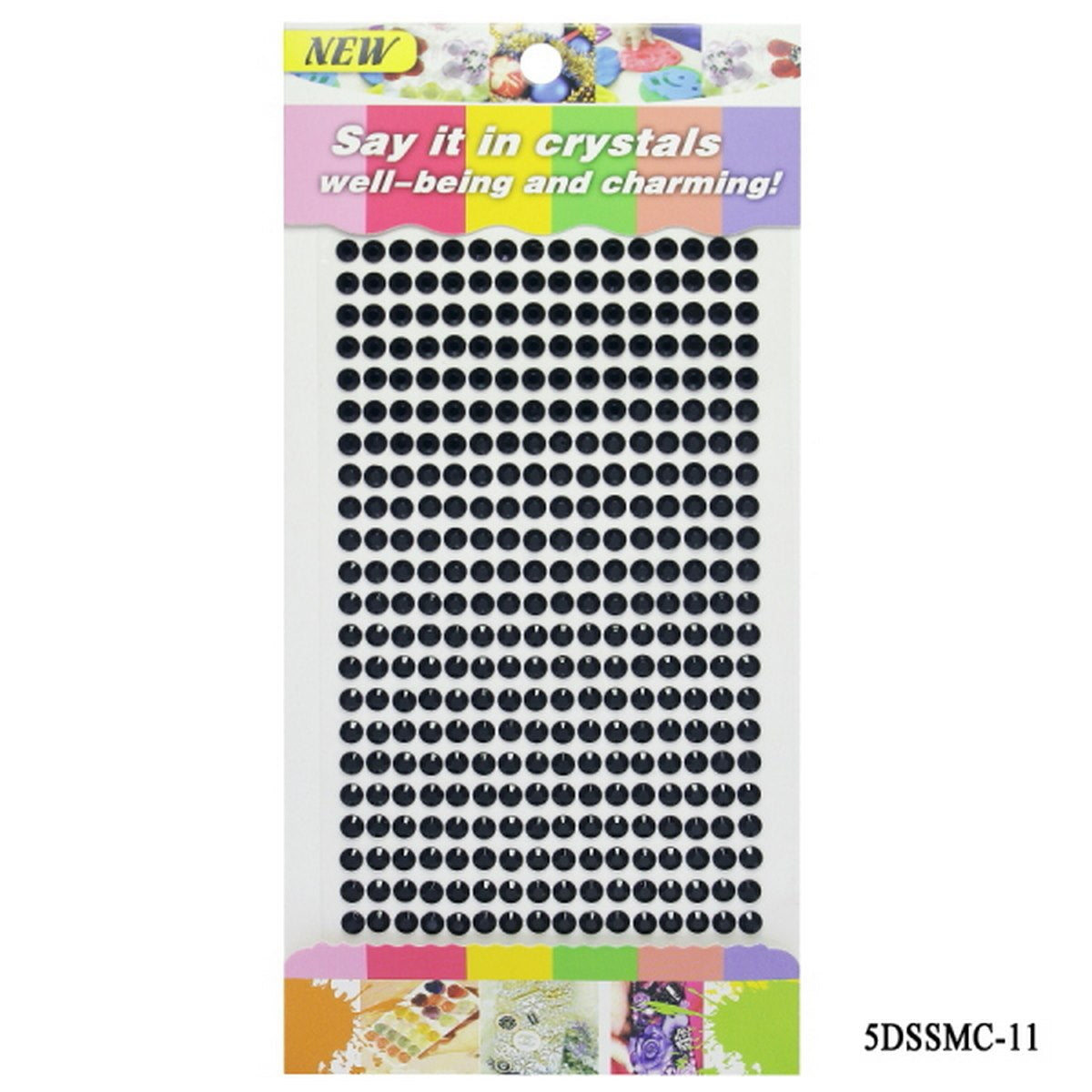 Gift To Love | Sticker Diamond | Color : Black | Size : 5 Mm | Code : 5DSSMC-11