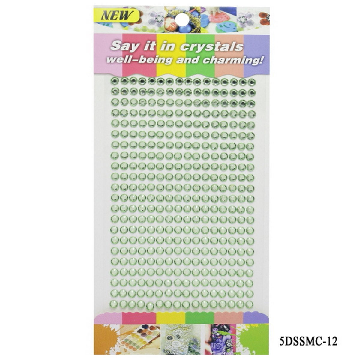 Gift To Love | Sticker Diamond | Color : Light Green | Size : 5 Mm | Code : 5DSSMC-12