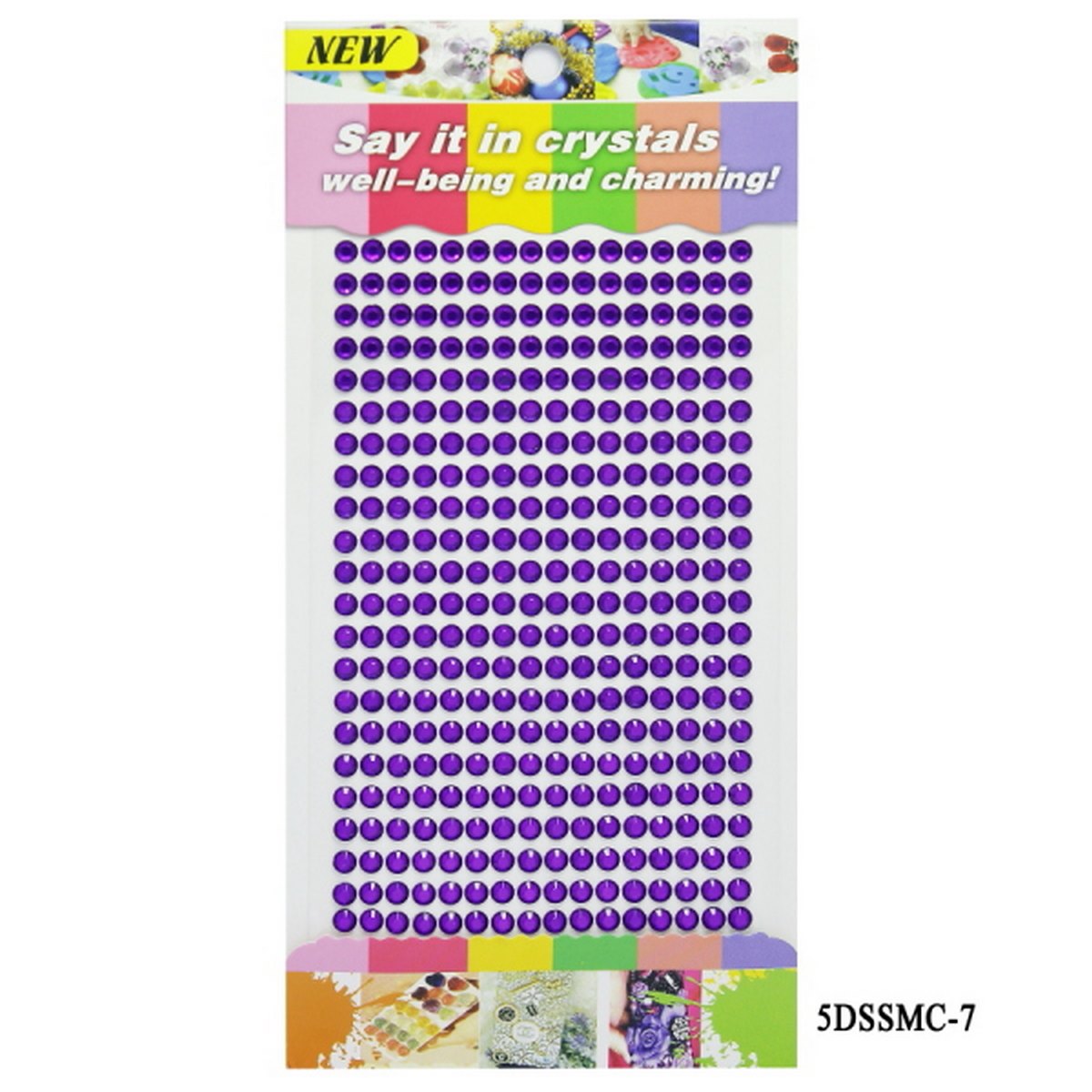 Gift To Love | Sticker Diamond | Color : Purple | Size : 5 Mm | Code : 5DSSMC-7