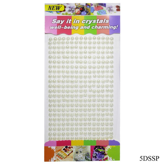 Gift To Love | Sticker Pearl | Size : 5 Mm | Code : 5DSSP