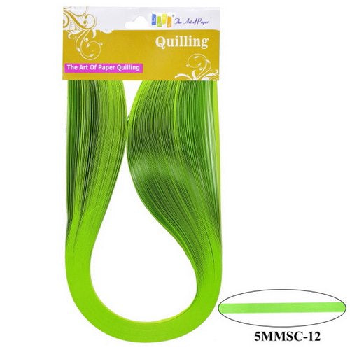 Gift To Love | Quilling Strip 5mm S/C 12 Parr.Green | Code : 5MMSC-12