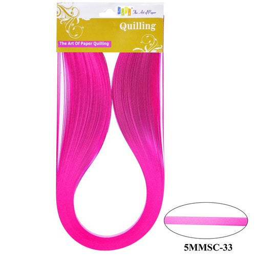 Gift To Love | Quilling Strip 5mm S/C 33 Flo.Pink | Code : 5MMSC-33