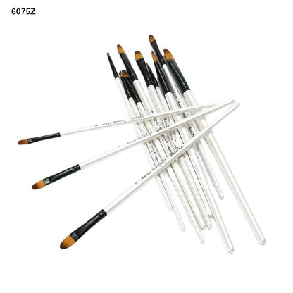 प्यार को तोहफ़ा | पेंट ब्रश सफ़ेद हैंडल | नग : 12 नग | कोड : 6075Z