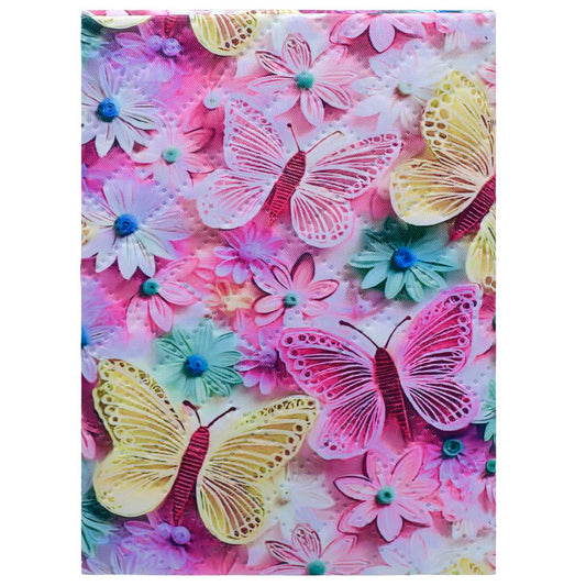 Gift To Love | Notebook Fancy Cotton Cover Printed | Size : A5 | Code : 654-3