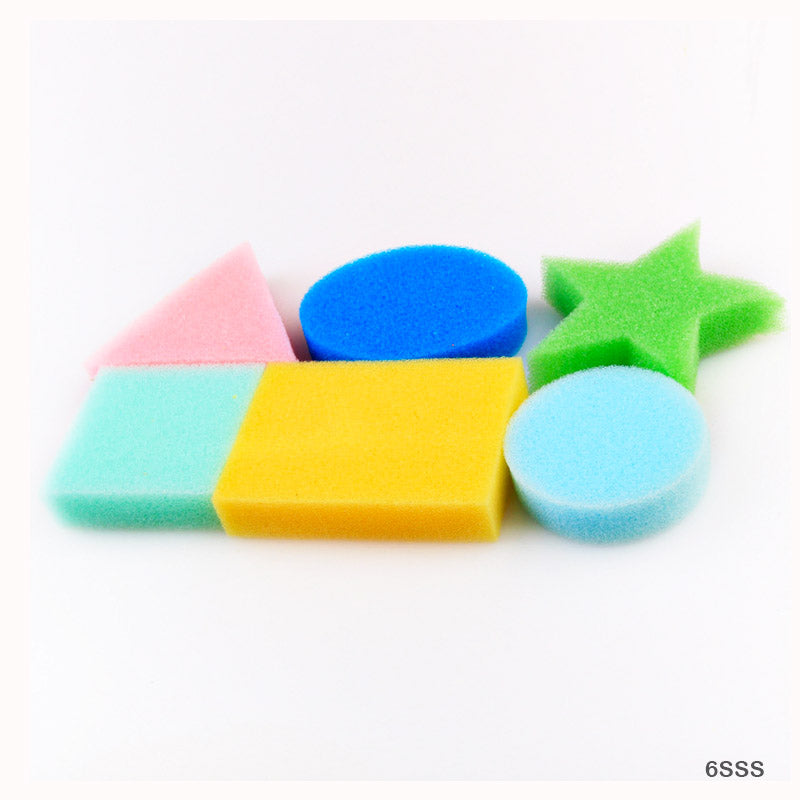 Gift To Love | Shape Sponge Set | Pcs : 6 Pcs | Code : 6SSS