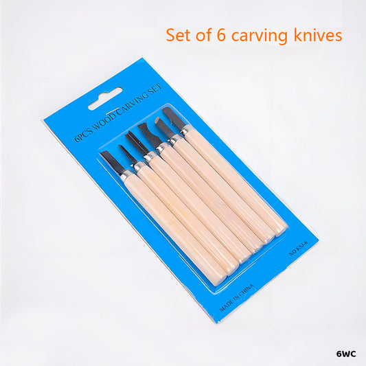 Gift To Love | Wood Carving Tool | Pcs : 6 Pc | Code : 6WC