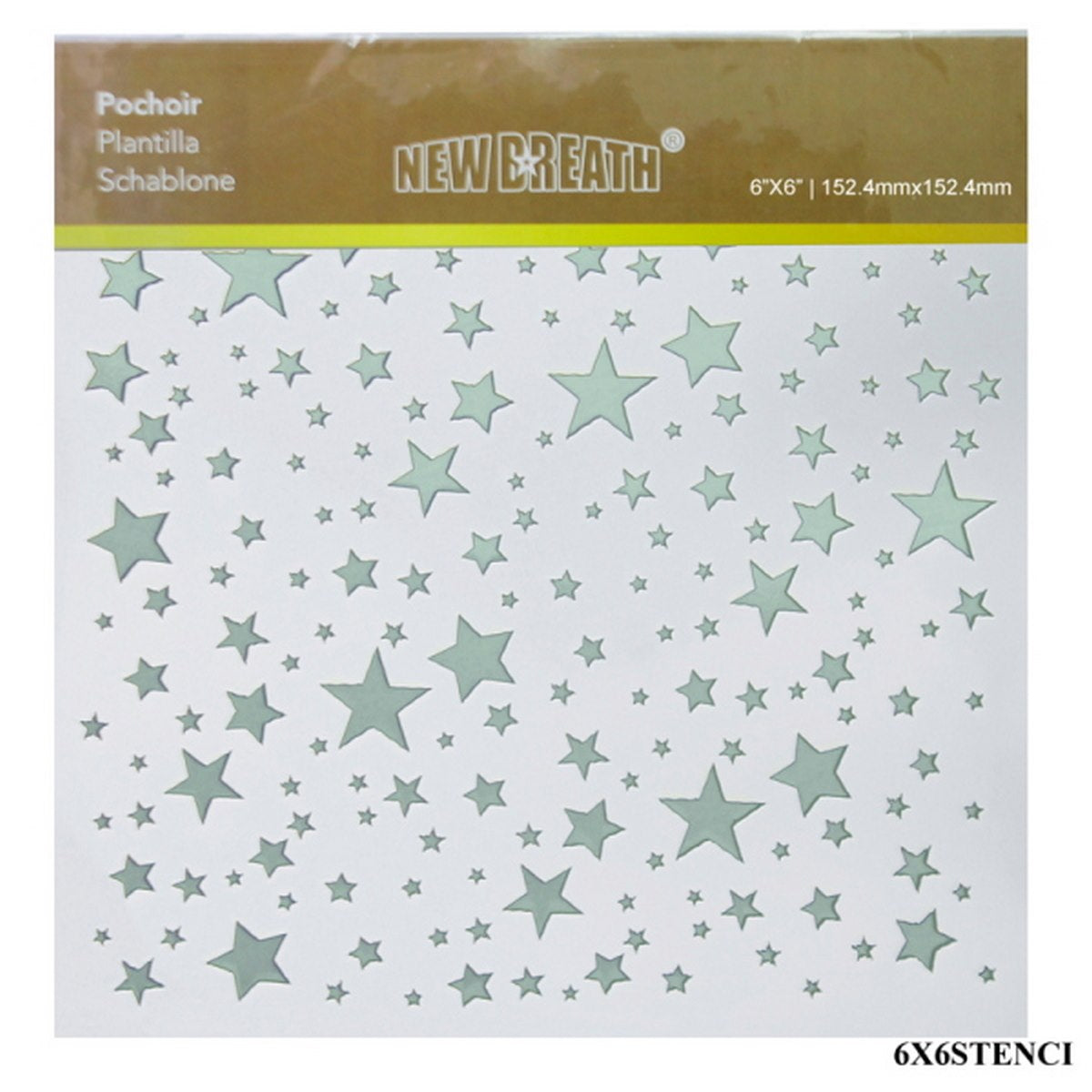 Gift To Love | Stencil Plastic | Size : 6 X 6 | Code : 6X6STENCI