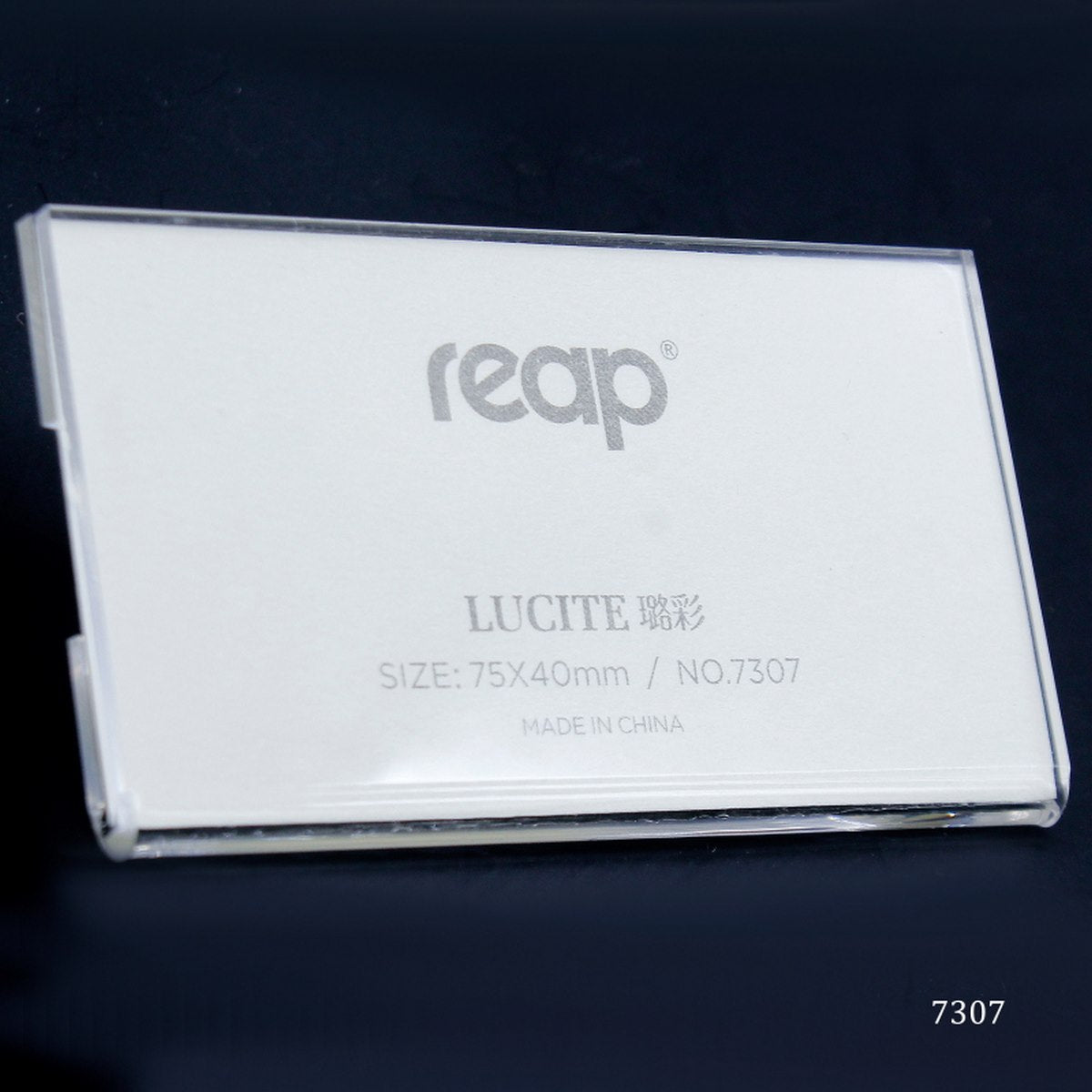 Gift To Love | Name Badges Acrylic With Pin | Size : 75 X 40 Mm | Code : 7307